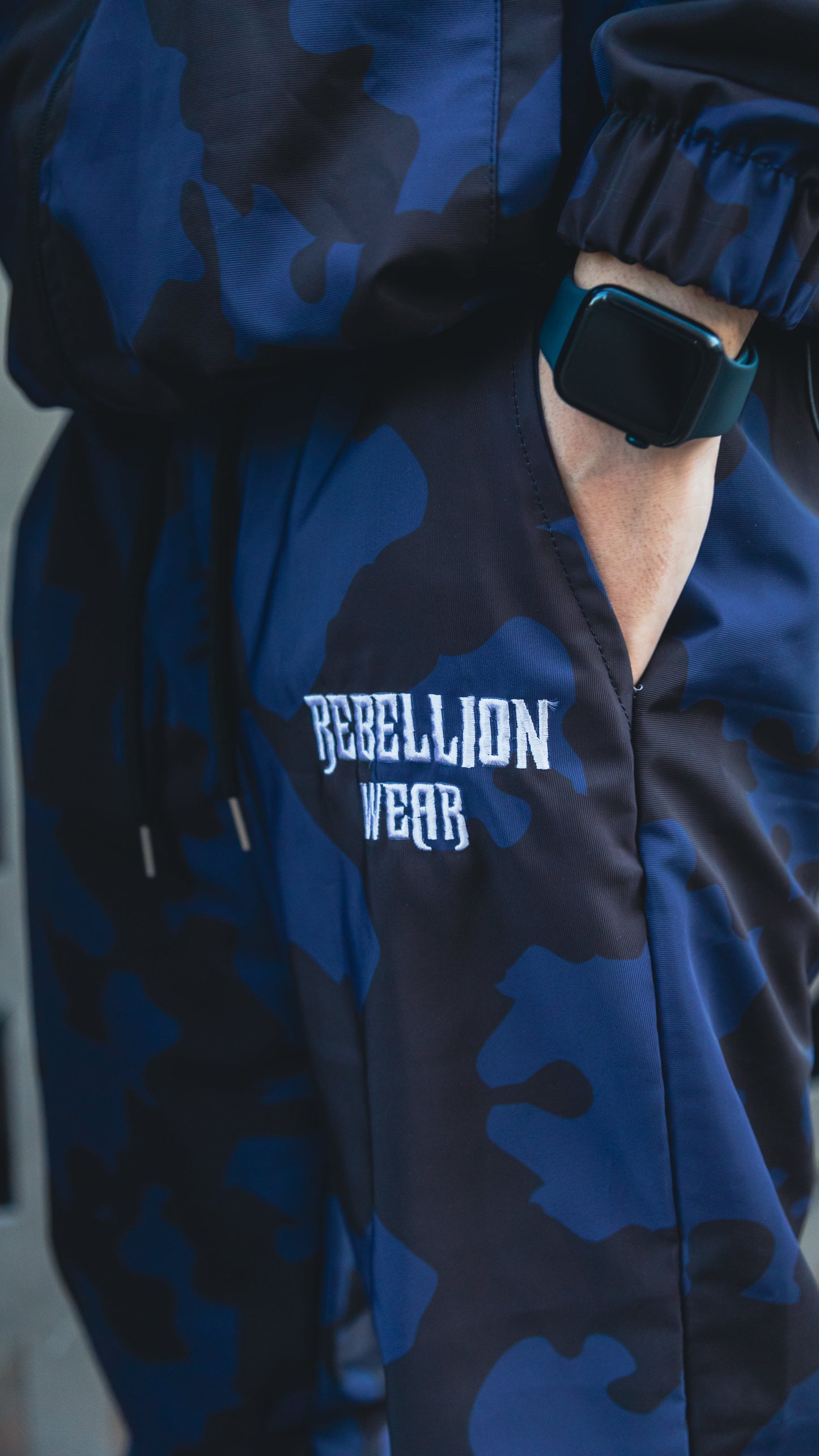 Windbraker Bottom "Blue Camo"